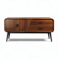 Buffet en bois de noyer avec tiroirs et portes de 150 x 40 x 60cm
